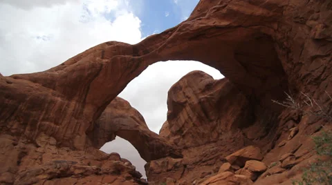 Double Arch Time Lapse Stock Footage 30368992