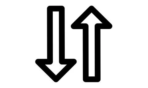 Double arrow icon Illustrazione stock