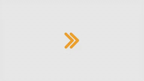 Double Arrow Line Animation Loop Transparent Stock Footage 320212758