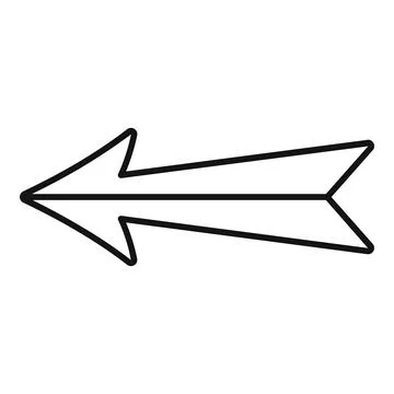 Double arrow pointing left symbolizing return or previous option Stock Illustration