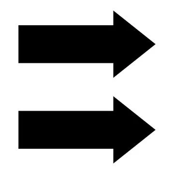 Double arrow Vector Icon Design Illustration Stock Illustration