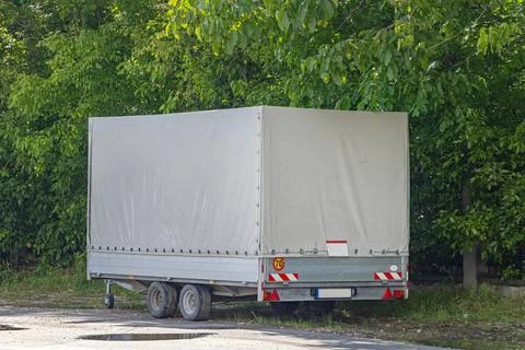 Double Axle Trailer Stock Photos