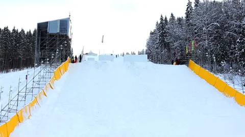 Double Backflips And Twists Video stock 39148695