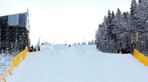 Double Backflips And Two Twists Very Good Video stock 39148694