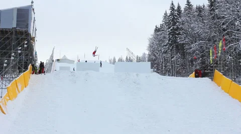 Double Backflips And Two Twists Good Stock Footage 39148873