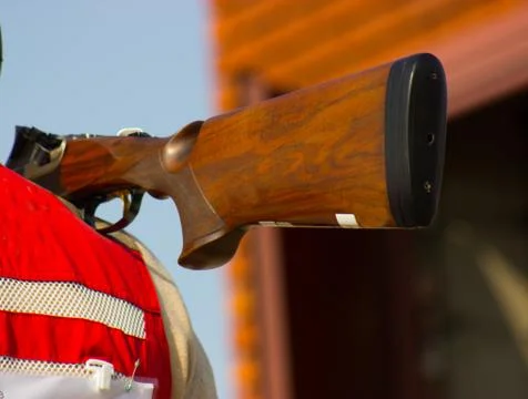 Double-barrel rifle Stock Photos