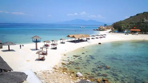 Double beach. Foto stock