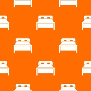 Double bed pattern seamless Stock Illustration