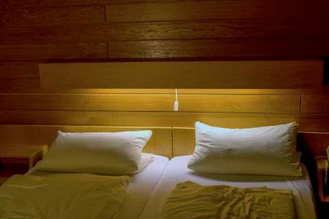 Double bed Stock Photos