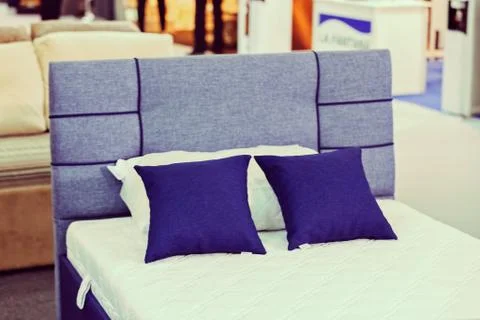 Double bed Stock Photos