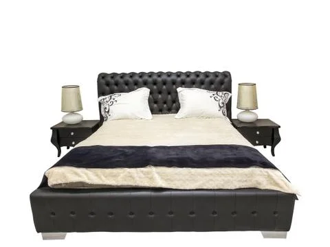 Double bed Stock Photos