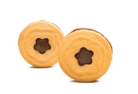 Double biscuit sandwich Stock Photos