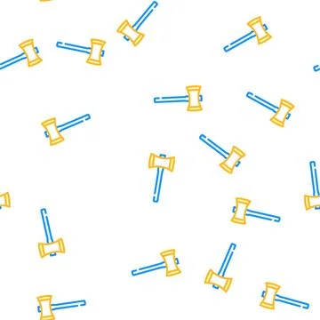 Double bit axe blade vector seamless pattern Stock Illustration