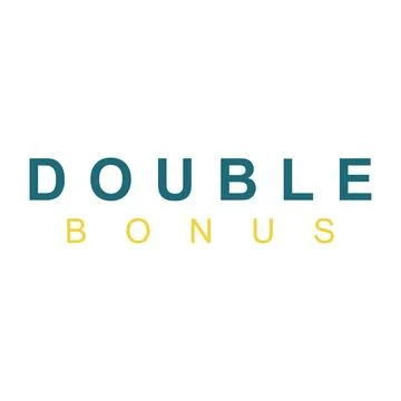Double bonus text Stock Illustration