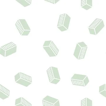 Double brick glyph vector seamless pattern 스톡 일러스트