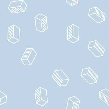 Double brick line vector seamless pattern 스톡 일러스트