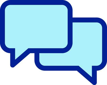 Double Bubble Chat Stock Illustration