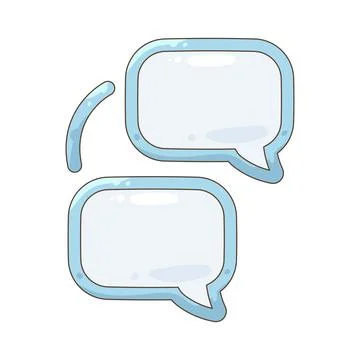 Double chat bubble Иллюстрация