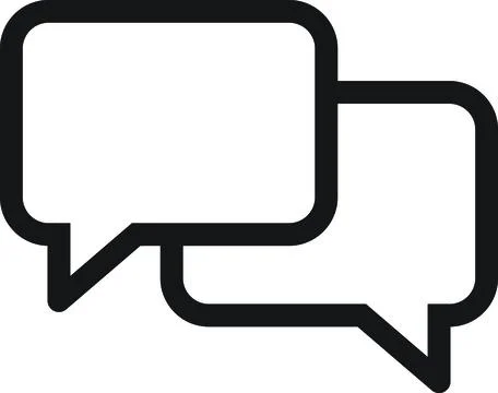 Double chat icon Stock Illustration