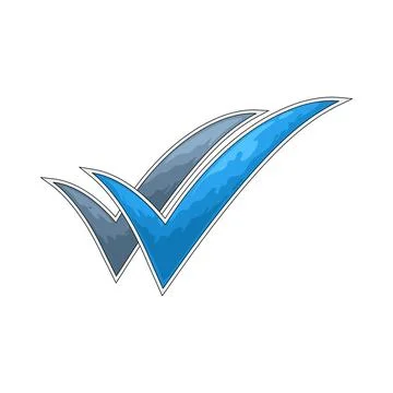 Double check illustration Stock Illustration