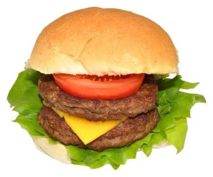 Double Cheeseburger Stock Photos