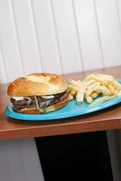 Double Cheeseburger Stock-Fotos