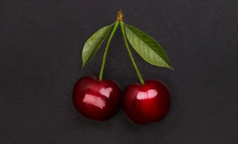 Double cherry Stock Photos