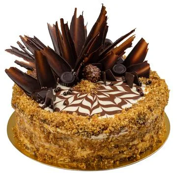 Double chocolate cake Stock Photos