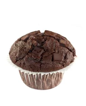 Double chocolate muffin Stock Photos