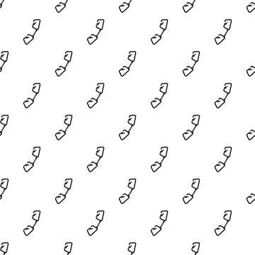 Double climb carabine pattern seamless vector Illustrazione stock