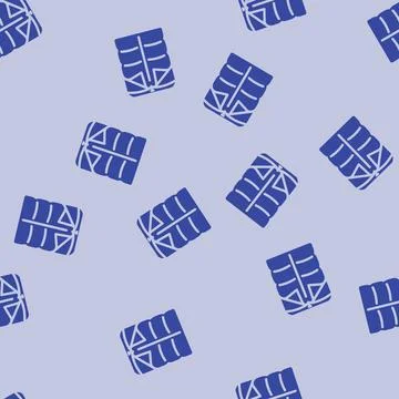 Double cocoon sleeping bag glyph vector seamless pattern Stock Illustration