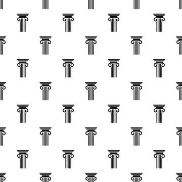 Double columned column pattern seamless vector Illustrazione stock