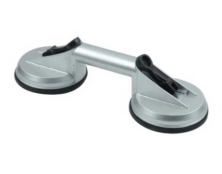 Double construction vacuum suction cups for glass and tiles isolated on white Stock Photos