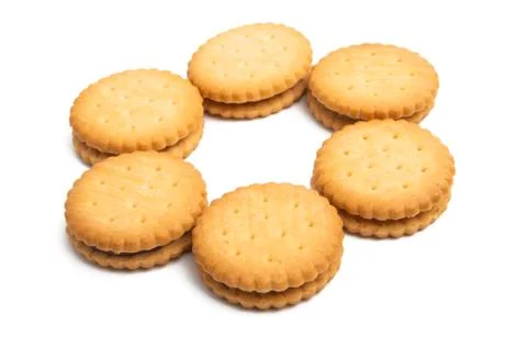 Double cookie isolated Stock Photos