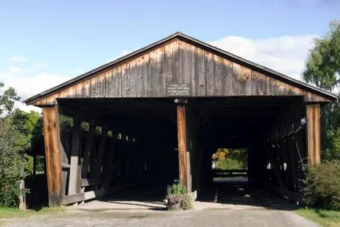 Double covered bridge Stock Photos