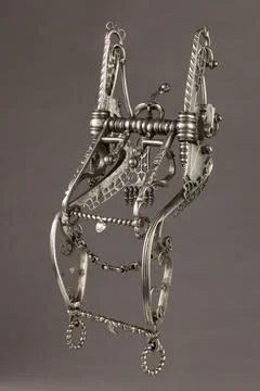 Double Curb Bit first half 17th century South German This kind of curb bit .. 스톡 사진