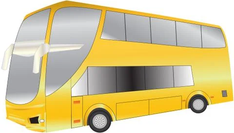 Double deck coach Stock-Illustration