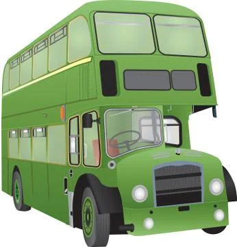 Double decker bus Stock Illustration