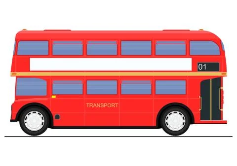 Double decker bus. Stock Illustration