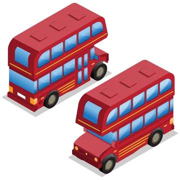 Double decker bus. Stock Illustration