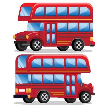 Double decker bus. Stock Illustration