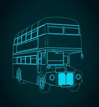 Double decker bus illustration Stock Illustration