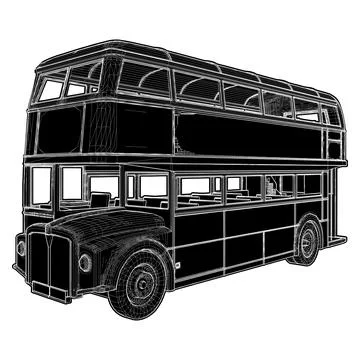 Double Decker Bus Vector. Stock Illustration