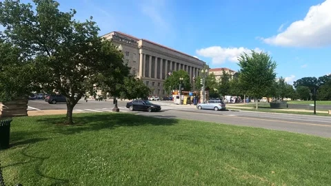 Double Decker Bus Washington DC 4K Wide Angle Video stock 157451482