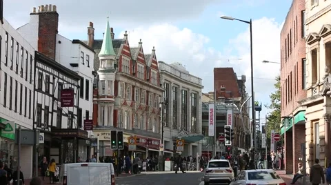 Double decker busses in England Stock Footage 68693254