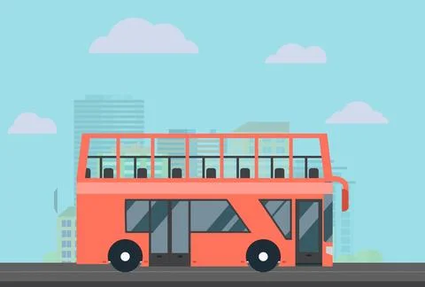 Double Decker Concept Illustration Stock Illustration