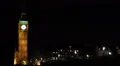 Double Decker Red Bus Passing Westminster Bridge London Illuminated Night Light HD Footage