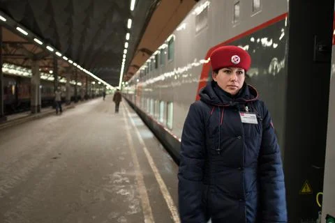 Double-decker train Stock Photos