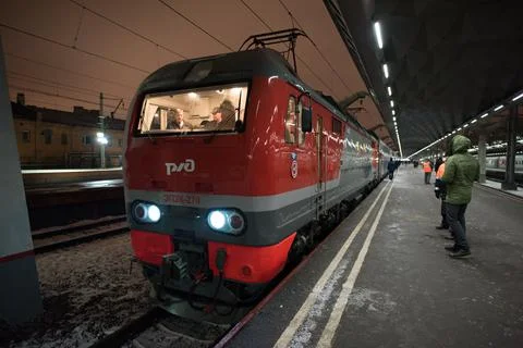 Double-decker train Stock Photos