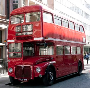 Double dekker bus london UK Engleand Stock Photos